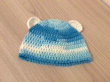 Cappellino neonato, lana,  uncinetto neonato, crochet berretto