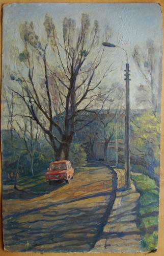 Dipinto olio sovietico - , ucraino