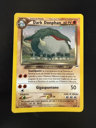 Pokemon card dark donphan holo - card,