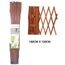 Traliccio In Legno Rete Estensibile Piante Rampicanti Staccionata 180x120cm hmj