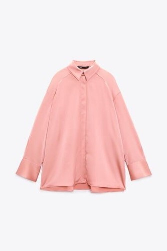 Zara buttoned satin effect - zara,