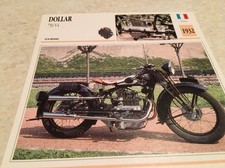 Porta Carte Motocicletta Dollaro 750 V4 1932 Collezione Atlas Francia