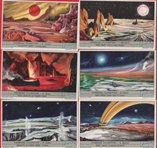 FIGURINE LIEBIG SERIE COMPLETA N°1691 PAESAGGI PLANETARI ANNO 1958