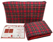 Completo Lenzuola Invernale Letto Matrimoniale In Pile In Fantasia Scozzese