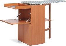 Foppapedretti lo stiro mobile con asse da stiro a scomparsa, legno, colore noce