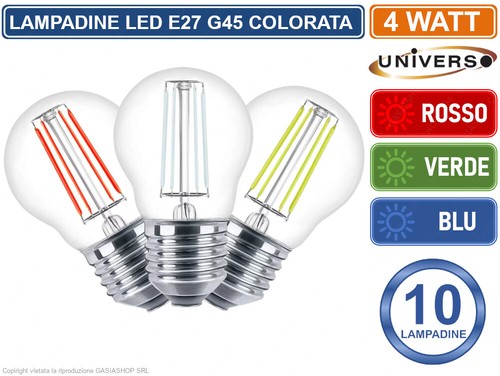 Conf 10pz lampadine led e27 - conf.,