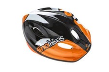CASCO RAPTOR BAMBINO NERO/ARANCIO 52-56 CM DINO BIKES CASCORP