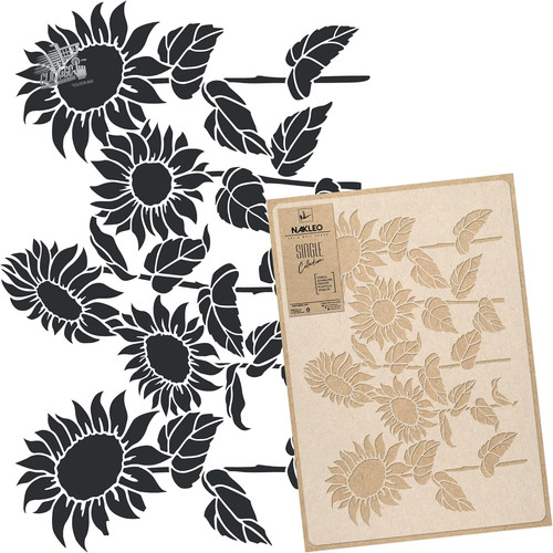 Stencil fiori grandi 43x64 - fiori,