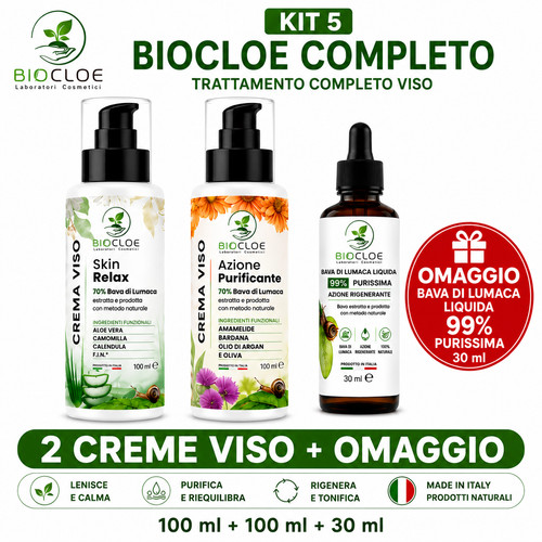 Crema viso bava di lumaca - 70%,