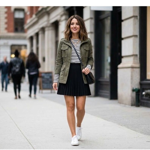 Zara minigonna nera con - zara,