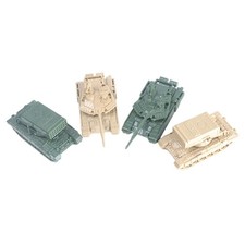 4 Pezzi Modello di Carro Armato 4D 1/144 Mestiere per Scena da Tavolo