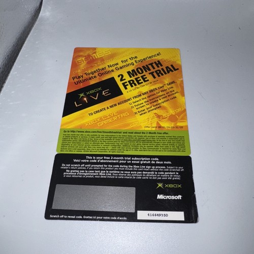 Authentic xbox live month - xbox,