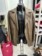 Trench In Pelle Usato Uomo Man