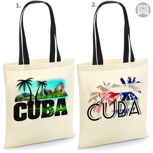 Borsa tote bandiera cuba - bandiera,