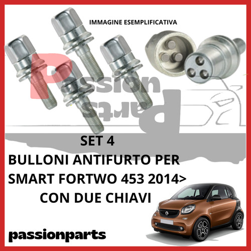 Kit bulloni antifurto cerchi - kit,