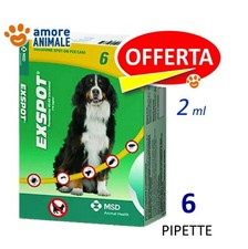 Exspot 6 pipette 2 ml per Cani da 41 kg a 55 kg Antiparassitario per cane