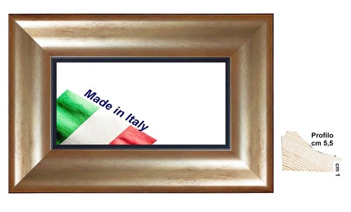 Cornice legno oro con - cornice, rigo