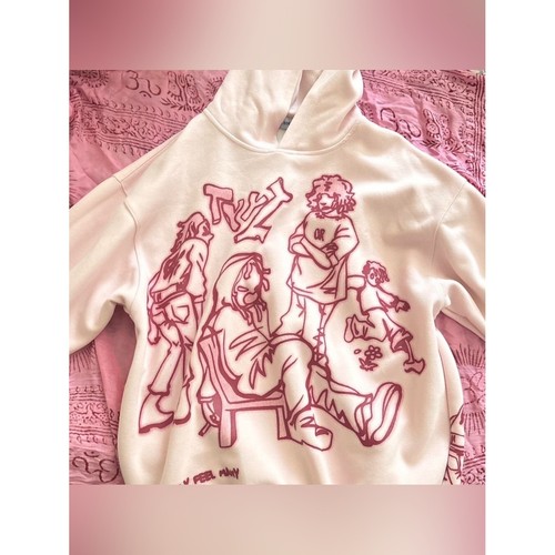 Felpa con cappuccio grafica