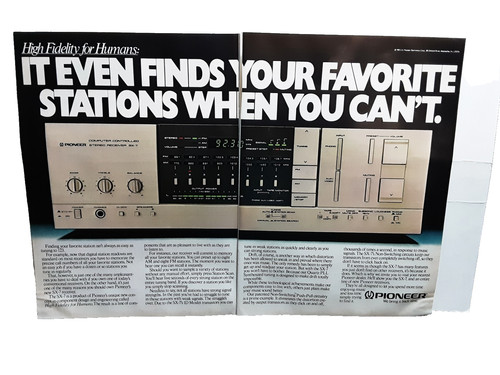 Pioneer 1982 ricevitore - pioneer, sx-7