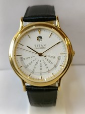 TITAN CALENDAR QUARTZ WHITE