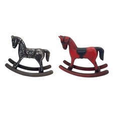 Figurina a dondolo in legno