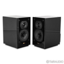 Quad 11L diffusori da scaffale alimentati da studio; coppia nero lucido