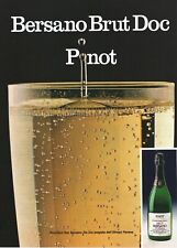 Anni ' 80  * Pubblicità Originale "Pinot Bersano Brut Doc, Vino Spumante Oltrepò