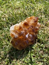 Drusa di quarzo citrino