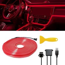 Strip LED Auto USB Rosa Filo