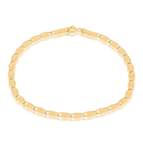 Bracciale maglia lingotto oro