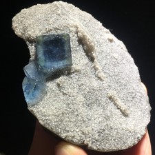 Fluorite cubica trasparente