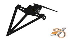 Portatarga Kawasaki ZX 6R ZX6R anno 05-06 con illuminazione