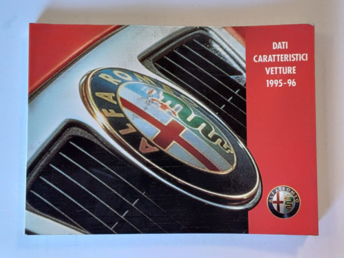 Alfa romeo dati caratteristici - alfa,