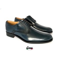 Scarpe Uomo Eleganti Pelle Blu