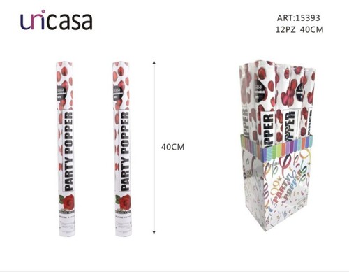 Set tubo spara coriandoli - 12,