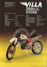 depliant, brochure MOTO VILLA