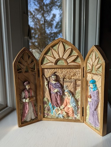 Trittico presepe natalizio