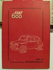 Auto d’epoca libretto di uso e manutenzione Fiat 600 Vetri Scorrevoli