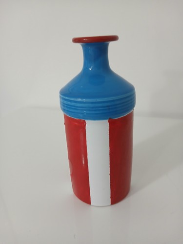 Bottiglia ceramica grottaglie - bottiglia,