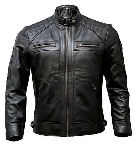 Giacca moto vera - pelle, bovina