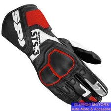 SPIDI STS-3 A219 Guanto in Pelle Moto Sport Touring Racing Colore 014 Red