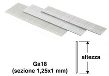 1500 SPILLI (CHIODI SENZA TESTA) ALTEZZA 20 mm - VALEX 1455631 PER CHIODATRICE