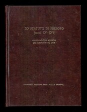 Rizzinelli Sabatti Trovati LO STATUTO DI PEZZORO (secoli XV-XVI) Valle Trompia