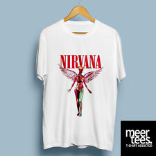 Nirvana In Utero Angel T-Shirt Grunge Rock Music Maglia Maglietta Kurt Cobain