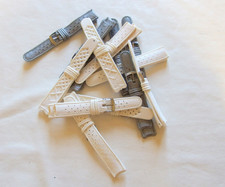 14 cinturini tipo tropic bianchi e grigi 19mm 4 Watch vintage chronograph Divers