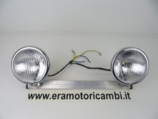 COPPIA FARI FANALI SUPPORTO GRUPPO OTTICO COMPLETO MOTO CUSTOM HARLEY DAVIDSON