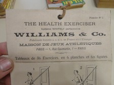 1900 musculation the health exerciser williams & co exercices athletiques sport