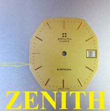 quadrante zenith espada quartz 27,5 x 26 m dial watch zifferblatt vintage cadran