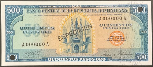 500 pesos 1975 muestra - pesos,