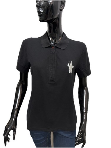 Polo donna moncler nera logo - donna,